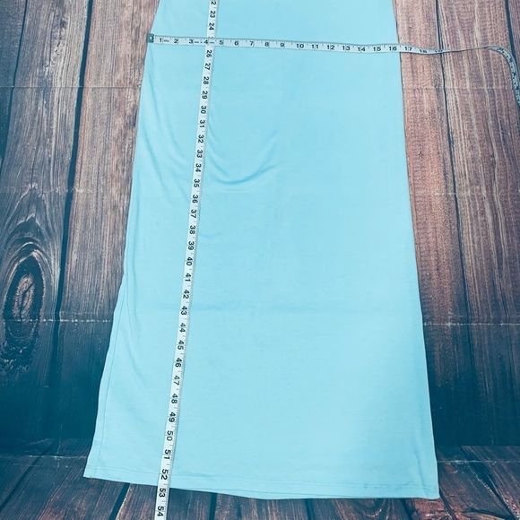 NWT Rebel Sky Fringe Maxi Dress S Bliss Blue - Picture 13 of 14